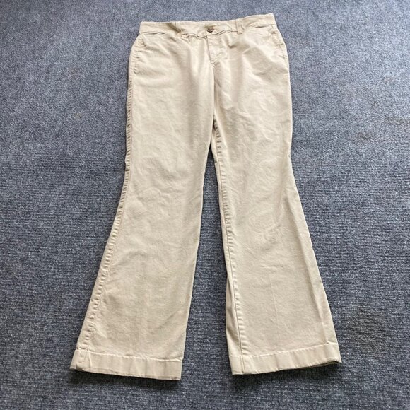 Old Navy pants Women's 8 khaki Boot-Cut Stretch Causal Business Office Wear‎ - Picture 1 of 13